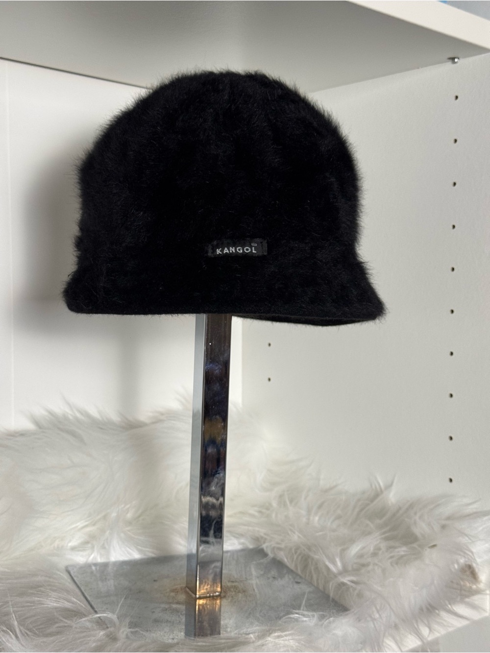 Kangol Black Furgora-Style Bucket Hat